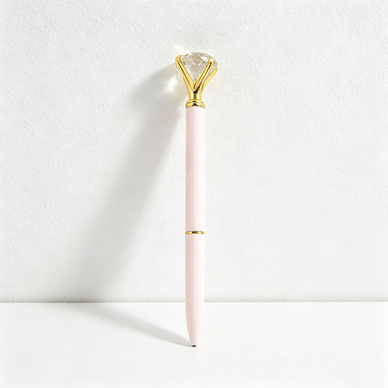 CouldNook Pen-Large Diamond Top Twist Retractable Metal Ballpoint Pen Custom Logo Gift Pen for Office Advertising School