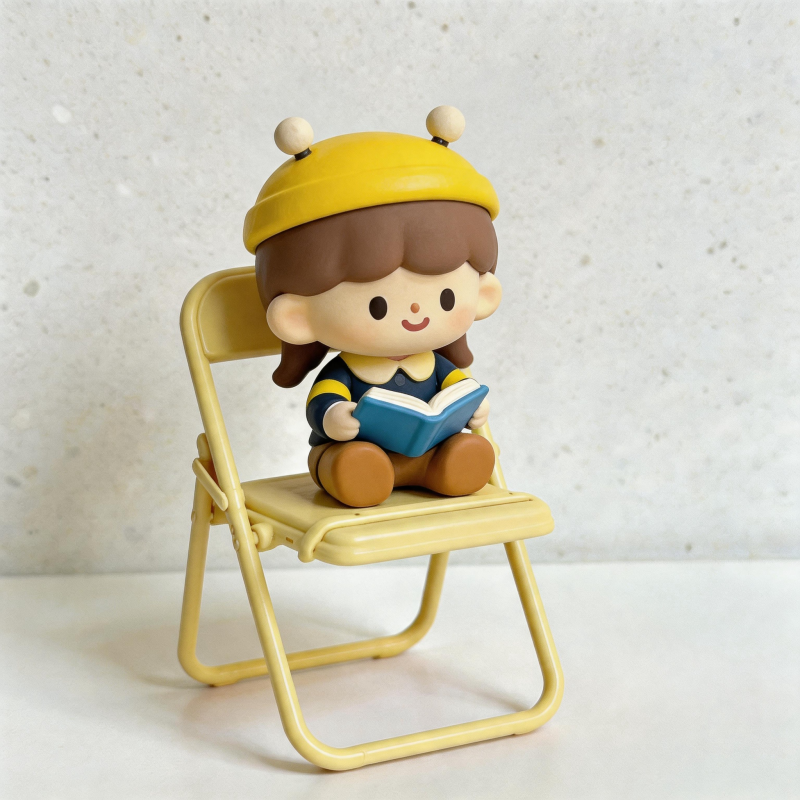 CouldNook Cute Chair-Shaped Foldable Phone Stand - Desk Decor & Phone Holder