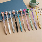 CouldNook Pen-Large Diamond Top Crystal Glitter Retractable Ballpoint Pen Custom Logo Gift Pen for Office Advertising