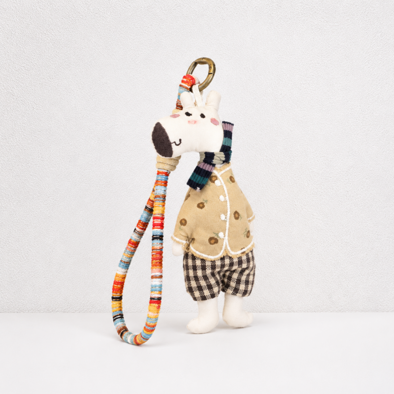 CouldNook Reindeer Fabric Charm - Aesthetic Artisan Bag Pendant