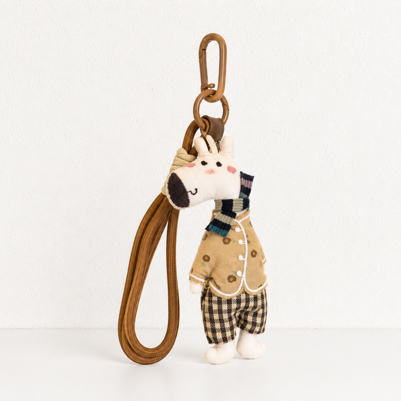 CouldNook Reindeer Fabric Charm - Aesthetic Artisan Bag Pendant