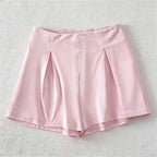 CouldNook Lounge Set 2 Piece-Casual Soft Short Sleeve Flowy Top & High Waist Shorts Pajama Set
