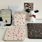 CouldNook Patterned Folding Mirror - Printed Cover And Fold-Back Tabletop Support