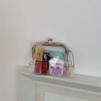 CouldNook Clear Kiss Lock Purse - Framed Opening And Side Charm