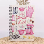 CouldNook Spiral Recipe Notebook - Illustrated Kitchen Cover And Guided Pages