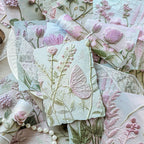 CouldNook Botanical Collage Paper - Embossed Details And Coordinated Floral Prints