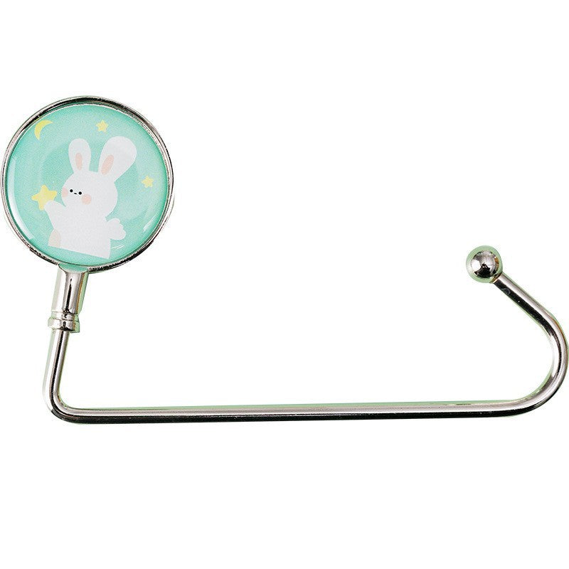 CouldNook Decorative Tabletop Bag Hook - Round Top and Curved Arm