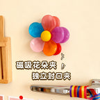 CouldNook Flower Magnetic Bag Clip Set - Five Removable Colorful Petals