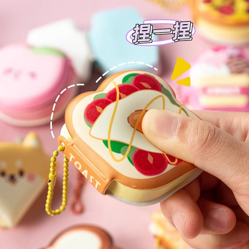 CouldNook Squishy Mini Sticky Notes - Shaped Cover And Ball Chain