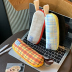 CouldNook Triangular Pencil Case - Contrast Zipper And Carry Loop