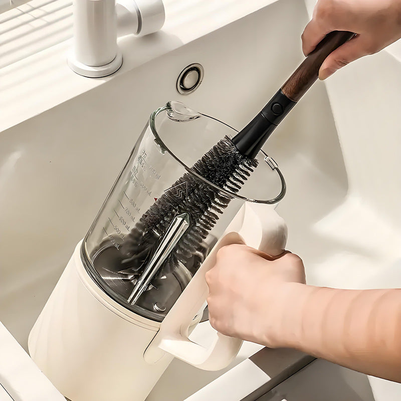 CouldNook Cup Brush - Woodgrain Handle And Detachable Slim Brush