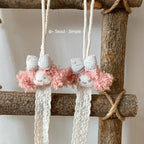 CouldNook Doll Hair Clip Organizer - Knotted Strip And Cord Loop