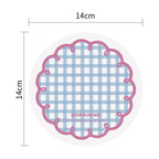 CouldNook Round Patterned Coaster - Gingham and Illustrated Table Designs