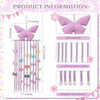 CouldNook Hanging Hair Clip Organizer - Cotton Ropes And Shaped Topper