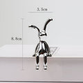 CouldNook Rabbit Wall Hook - Sitting Lying Metal Accent
