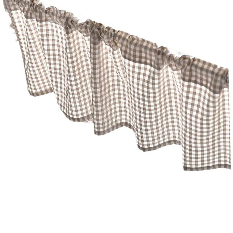CouldNook Gingham Cafe Curtain - Three Check Color Choices