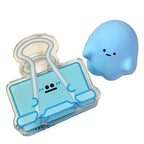 CouldNook Face Memo Clip - Binder Clip Silhouette And Simple Expression