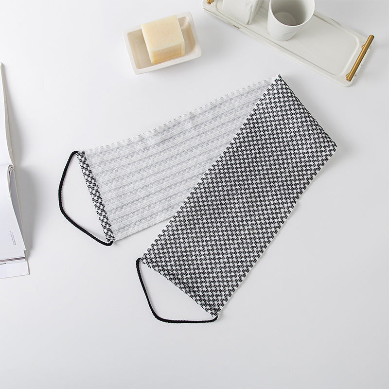 CouldNook Checked Back Scrubber - Two Textured Sides And Loop Handles