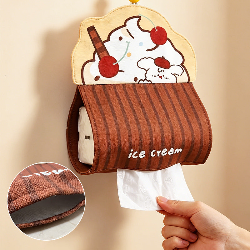 CouldNook Hanging Tissue Pouch - Soccer Or Dessert Design