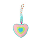 CouldNook Heart Storage Pouch Charm - Nested Hearts And Colorful Cord