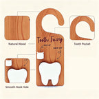 CouldNook Tooth Fairy Door Hanger - Curved Hook And Tooth-Shaped Pocket
