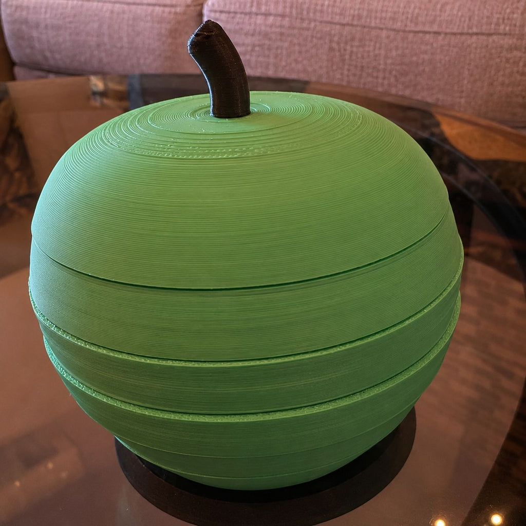 CouldNook Apple Stacking Puzzle - Layered Slices And Stem Top