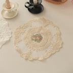 CouldNook Vintage Palace Embroidery Mat - Aesthetic Lace Coaster