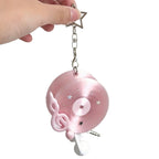 CouldNook Earphone Cord Organizer Keychain - Record Shape And Treble Clef