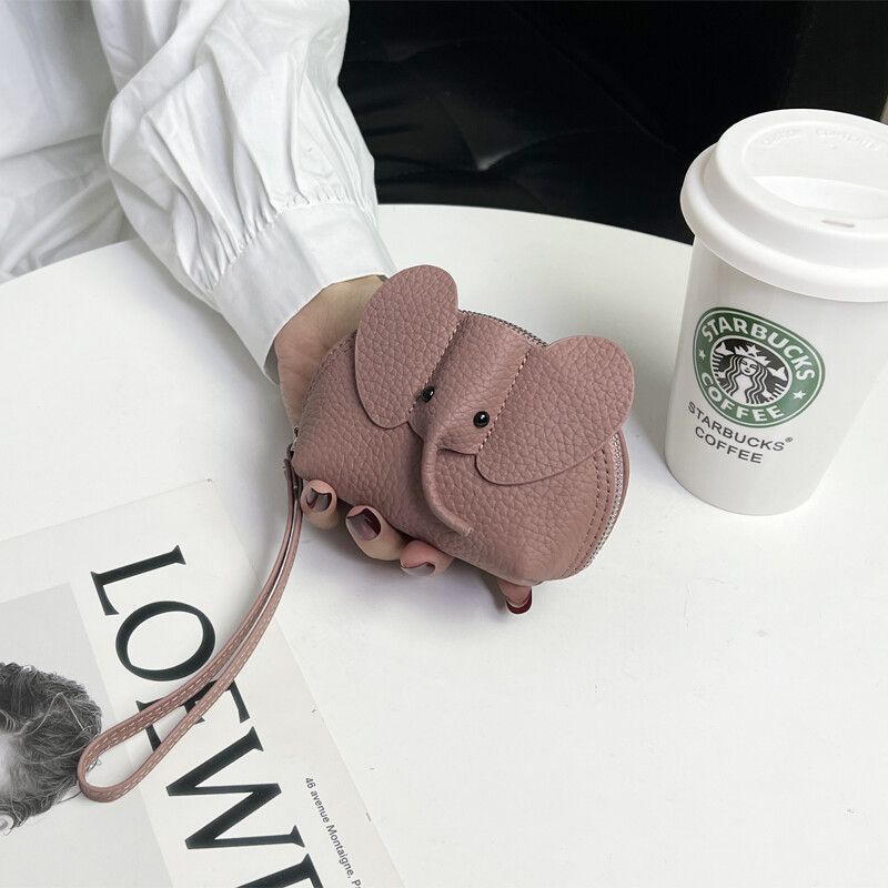 CouldNook Elephant Coin Pouch - Raised Ears And Wrist Strap