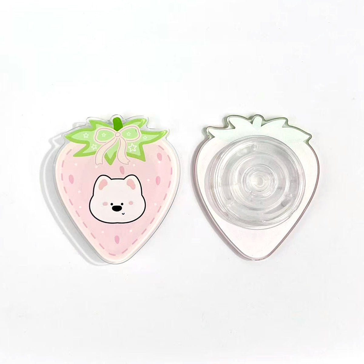 CouldNook Strawberry Phone Grip - Colorful Artwork And Expandable Back