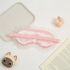 CouldNook Sleep Mask - Printed Front And Gathered Lace Border