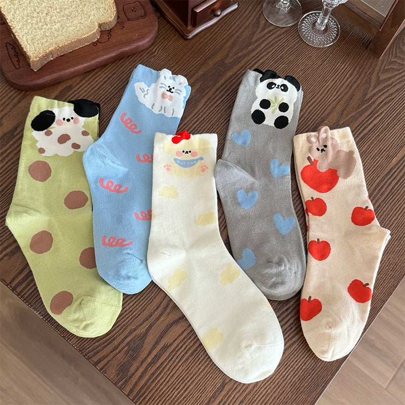 CouldNook Amnesia Cat Graphic Socks - Storybook Outfit Accent