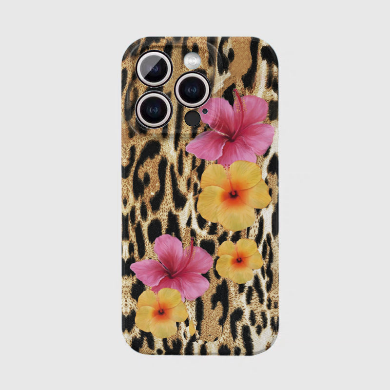 CouldNook iPhone 17 Series Floral Leopard Phone Case - Vibrant Pattern Cover
