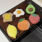 CouldNook Food Shaped Sponge Set - Colorful Scrubbing Faces And Hanging Loops