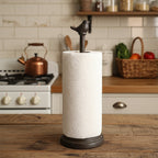 CouldNook Decorative Paper Towel Holder - Upright Post and Sculpted Base