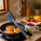CouldNook Spatula Tongs - Broad Slotted Heads and Sliding Lock