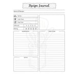 CouldNook Spiral Recipe Notebook - Illustrated Kitchen Cover And Guided Pages