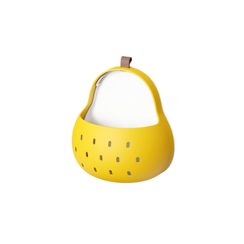 CouldNook Pear Wall Storage Basket - Perforated Front And Open Top