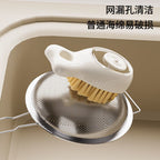 CouldNook Fish Kitchen Cleaning Brush - Press Button And Liquid Reservoir