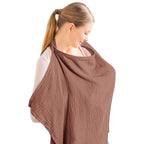 CouldNook Cotton Nursing Cover - Textured Fabric And Adjustable Neck Strap