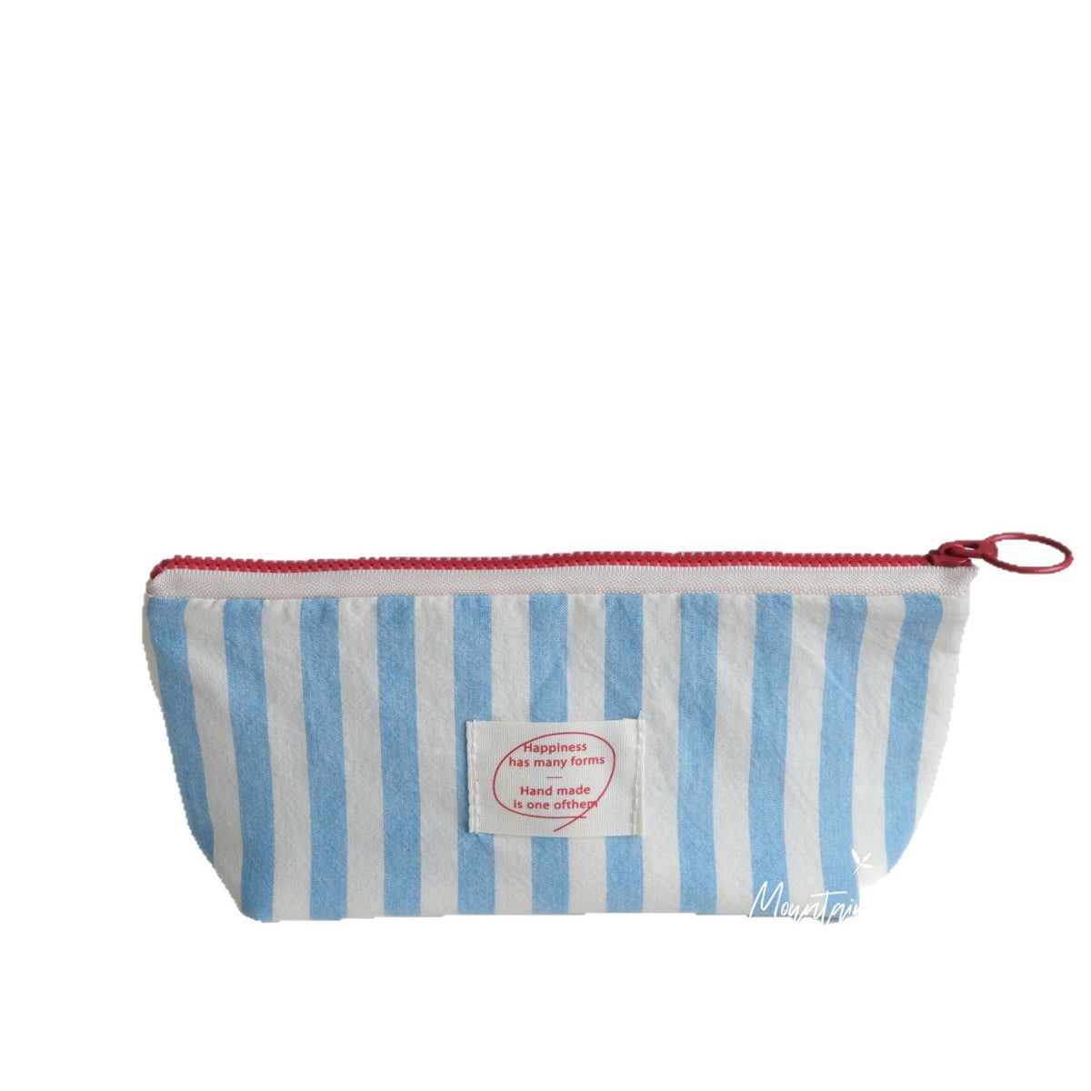 CouldNook Striped Or Gingham Pencil Pouch - Ring Pull And Front Label