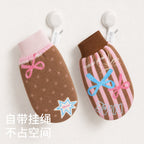CouldNook Bath Mitt - Star and Stripe Prints plus Bow Details