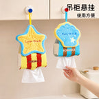 CouldNook Sea Creature Hanging Tissue Holder - Plush Topper and Striped Body