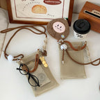 CouldNook Mesh Crossbody Phone Bag - Front Pocket And Rope Straps