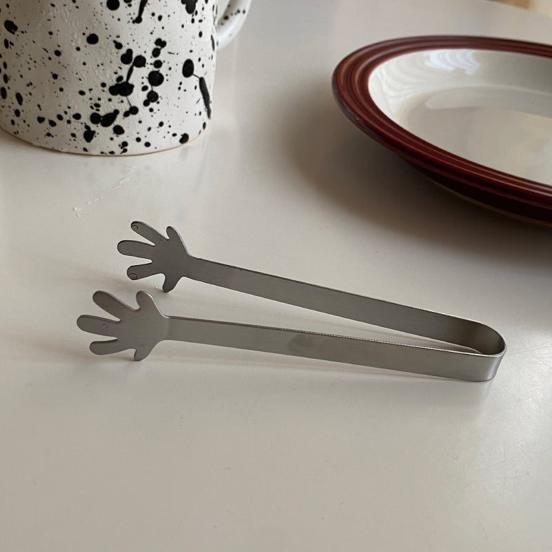 CouldNook Hand-Shaped Mini Tongs - Stainless Steel Snack Grip