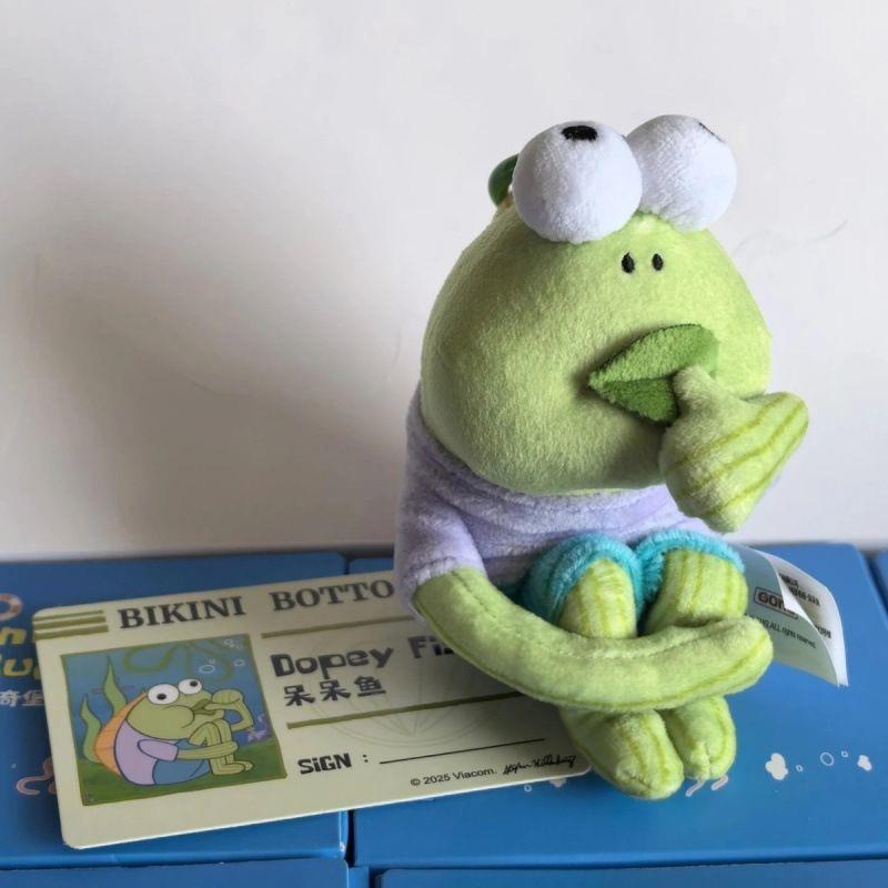 CouldNook Fish Plush Charm - Expressive Face And Bead Chain Attachment
