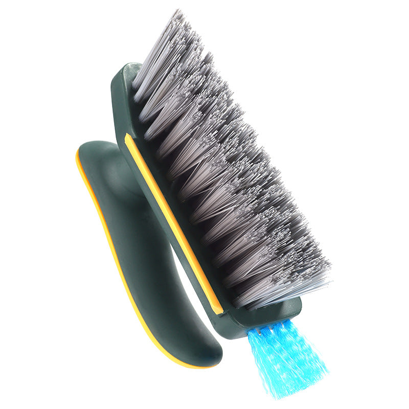 CouldNook Crevice Cleaning Brush - Angled Bristles and Built-In Squeegee