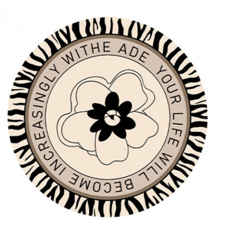 CouldNook Printed Round Coaster - Absorbent Pattern Size Choices