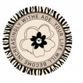 CouldNook Printed Round Coaster - Absorbent Pattern Size Choices