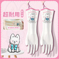 CouldNook Household Cleaning Gloves - Textured Palms And Contrast Cuff Edges